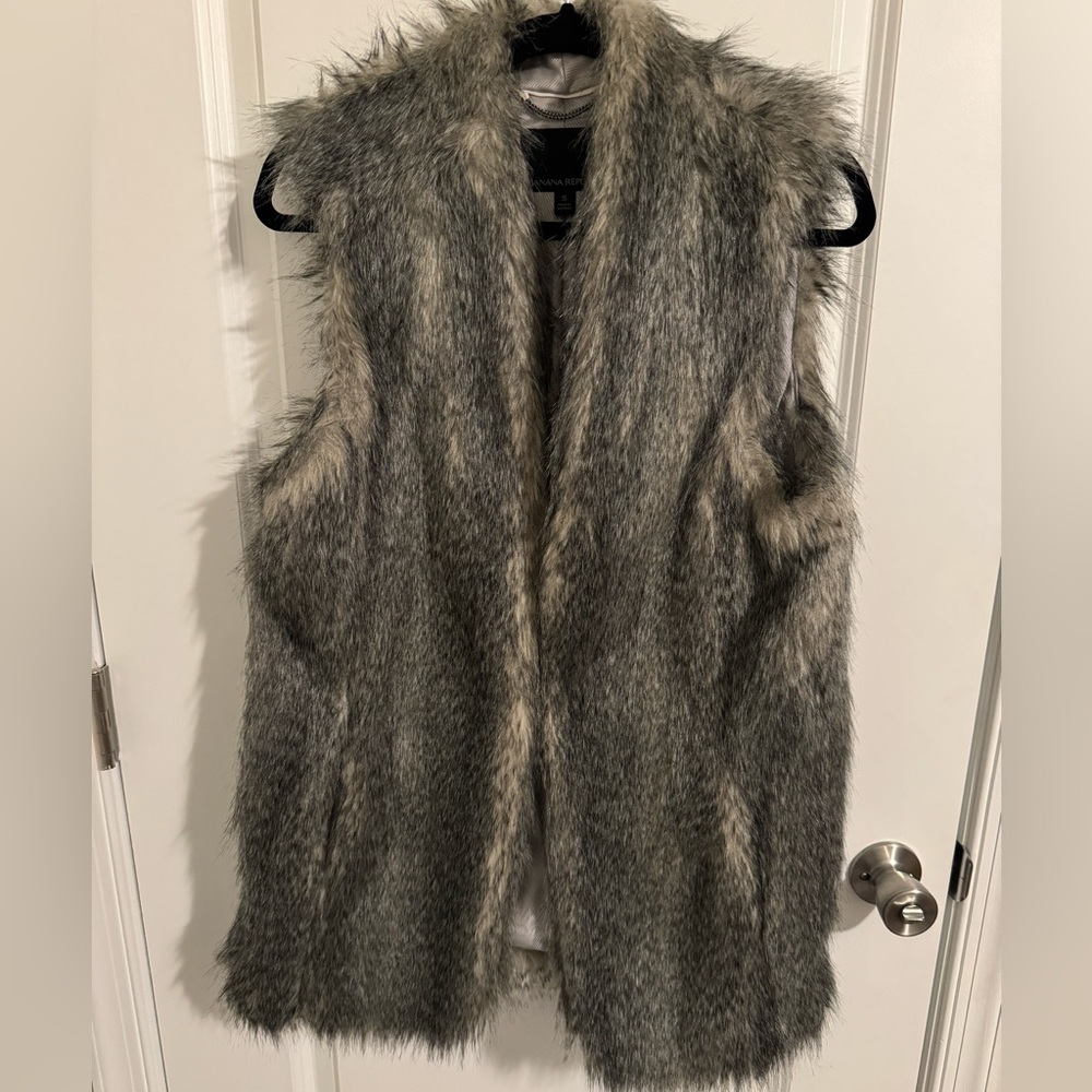 Banana Republic Faux Fur Vest
